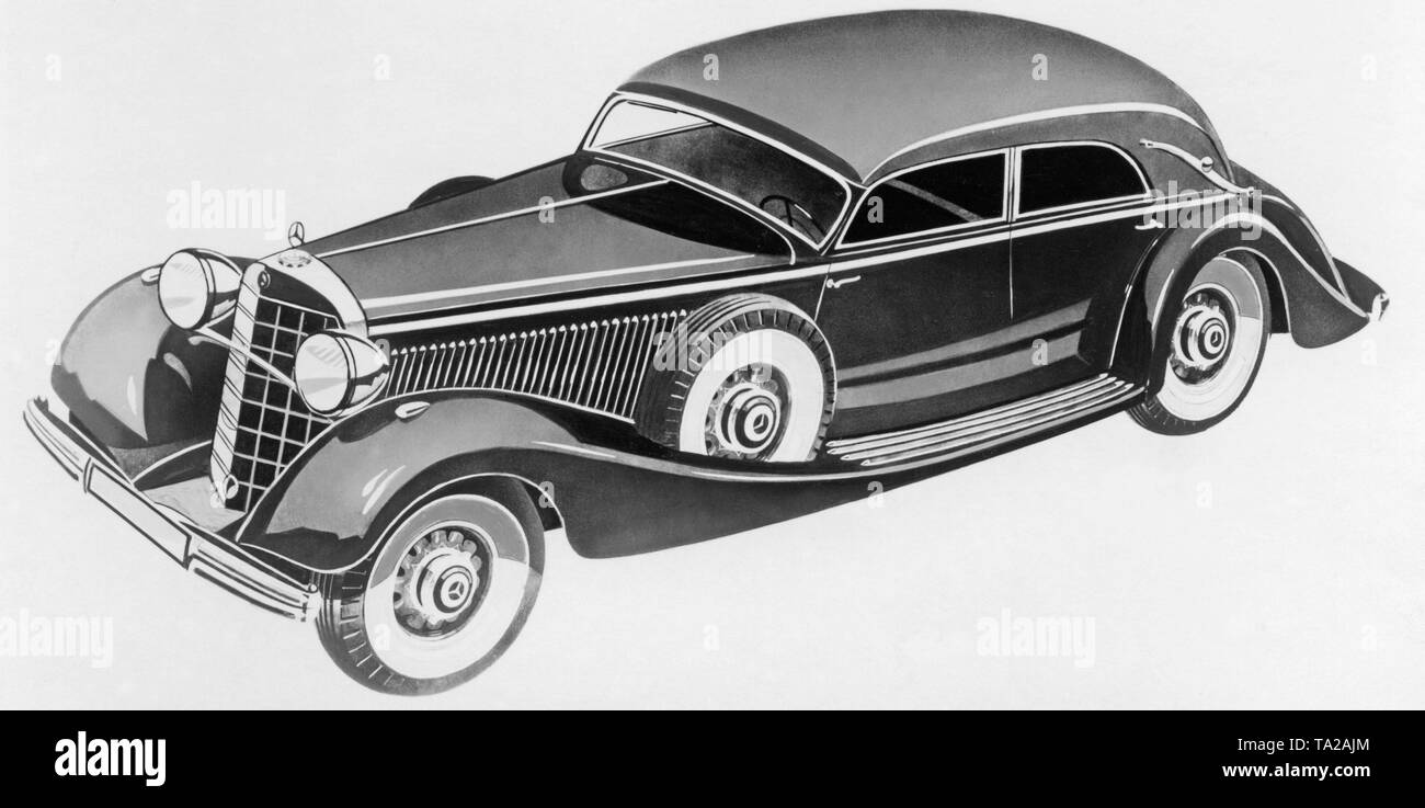 Mercedes Type 500 K (W29), years of production 1934-1939 Stock Photo