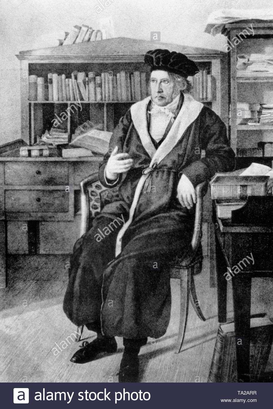 Georg Wilhelm Friedrich Hegel Portrait German Philosopher High ...
