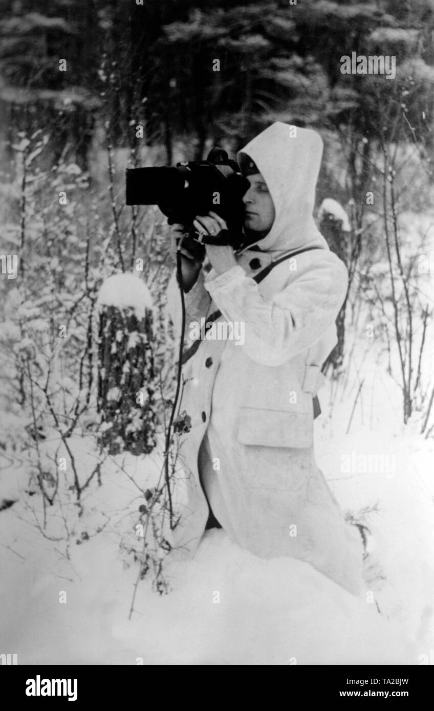 Disguised war correspondents on the Eastern Front. Photo: war correspondent Fenske Stock Photo