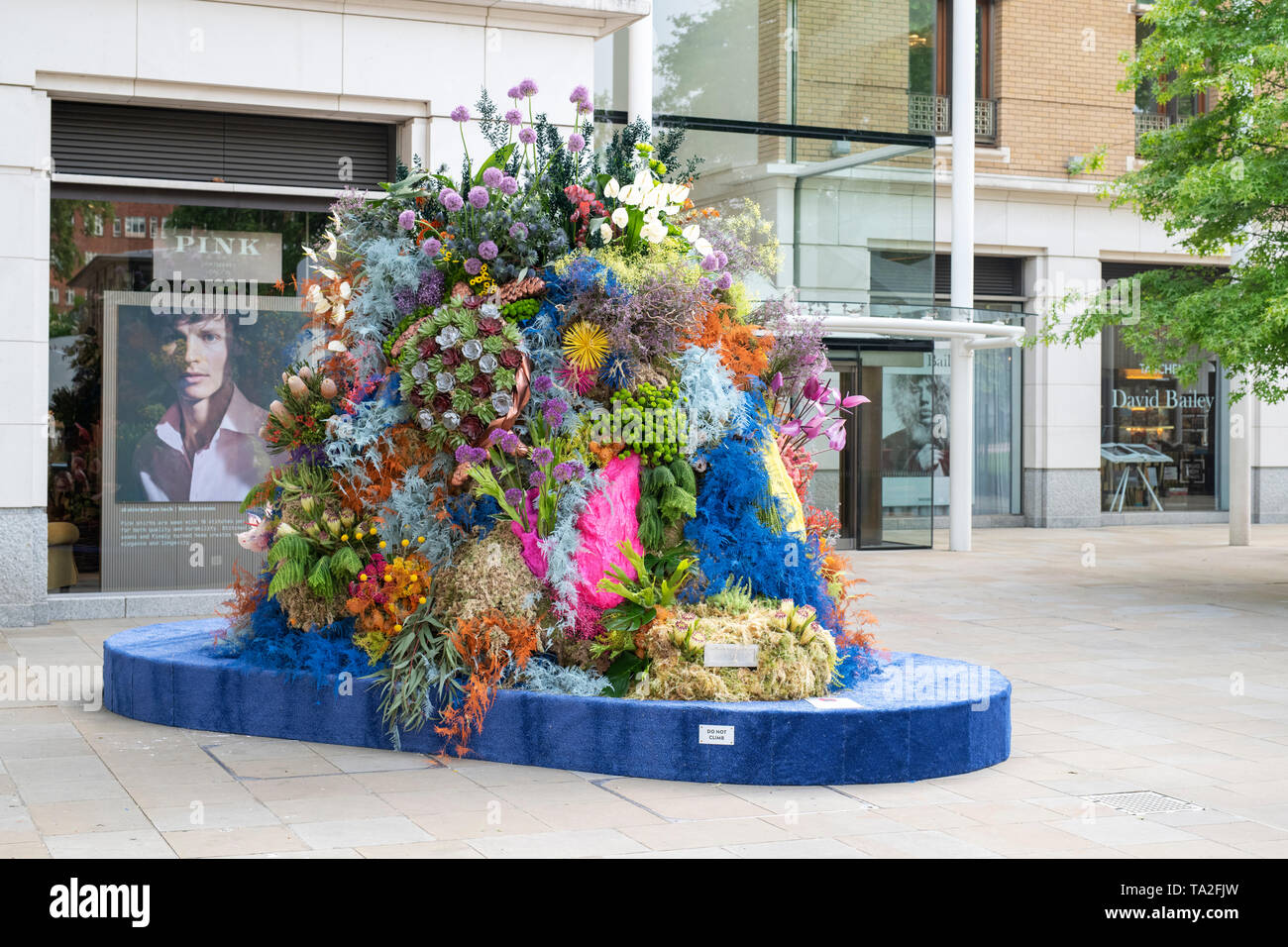 Under the sea floral display in Duke of York Square for Chelsea in Bloom 2019. Chelsea, London, England Stock Photo