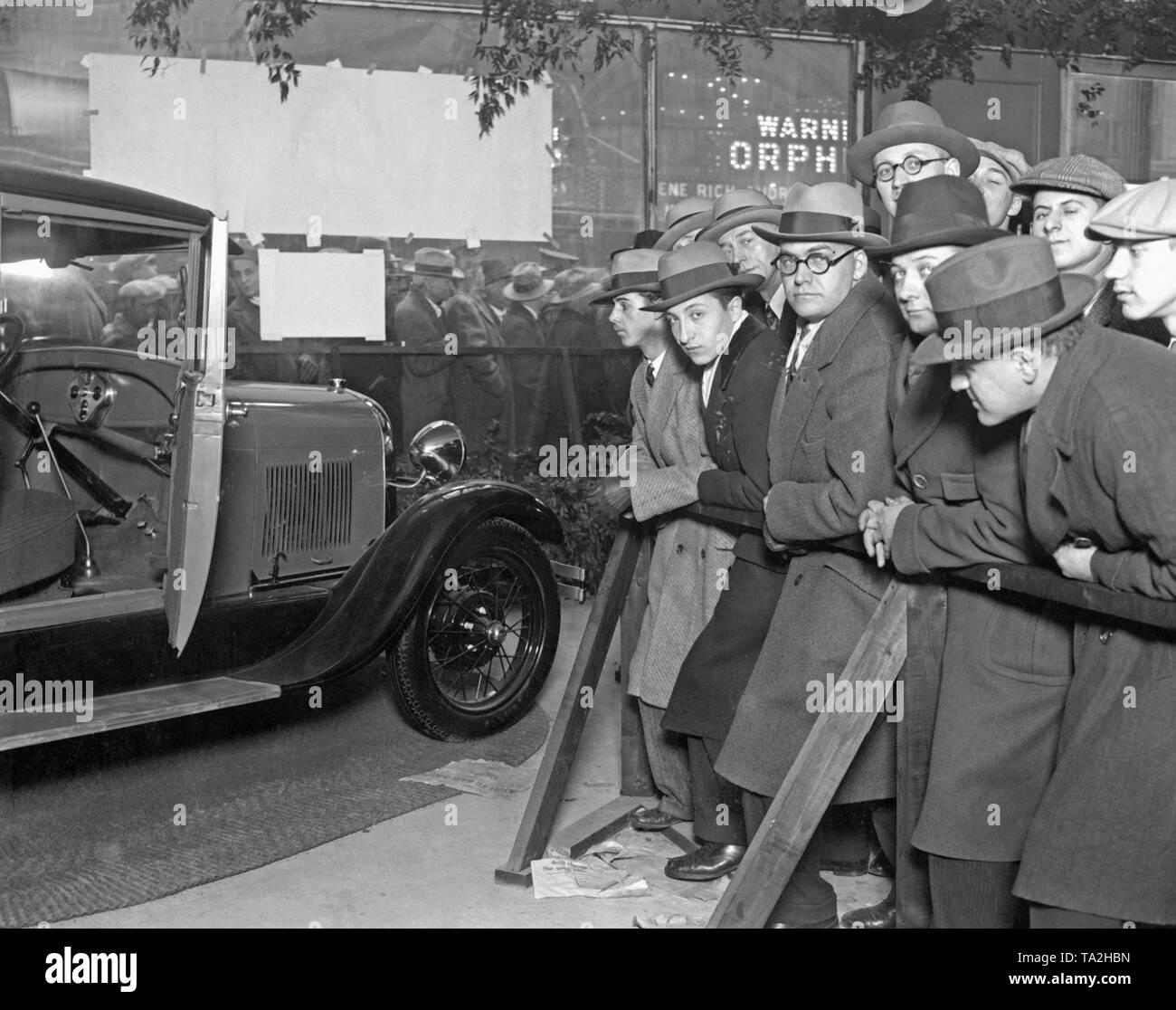 Ford Models Chicago >> A Crowd Is Looking At One Of The New Ford Models Which Were Ford Models Chicago >> A Crowd Is Looking At One Of The New Ford Models Which Were