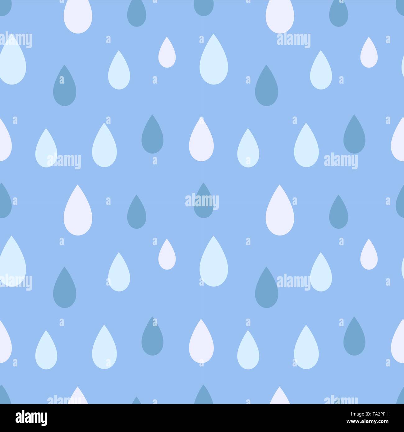 Rain seamless blue pattern. Vector illustration Stock Vector Image ...