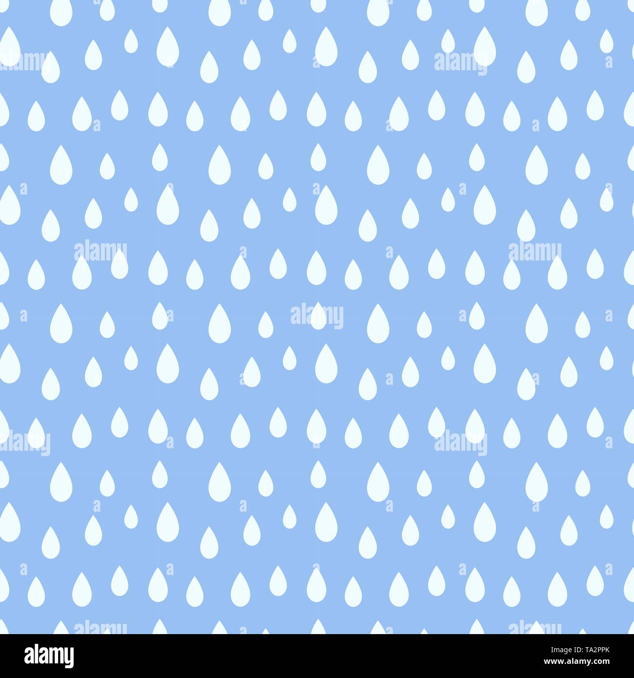 Rain seamless blue pattern. Vector illustration Stock Vector Image ...
