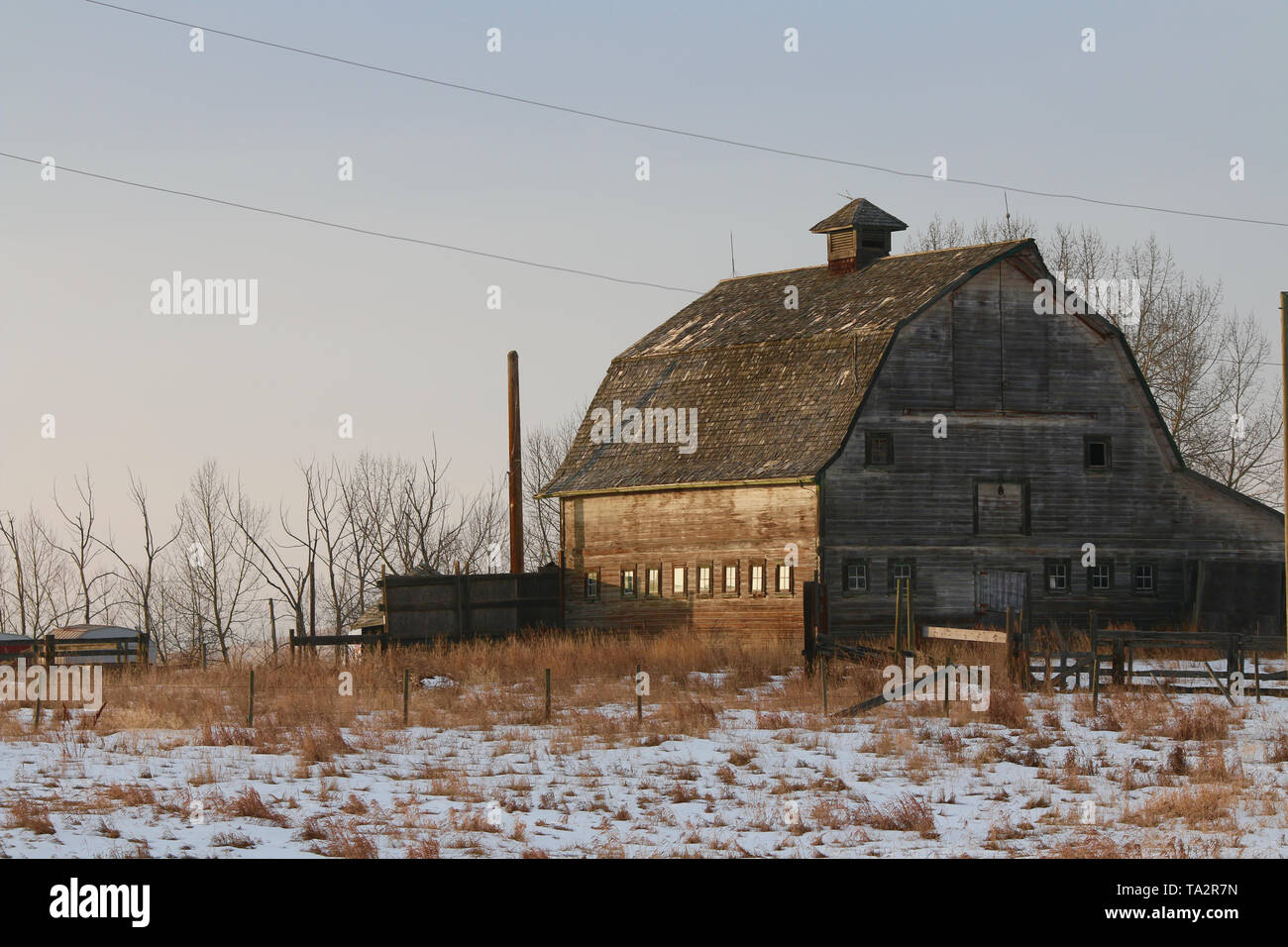 Barns in Alberta Stock Photo Alamy