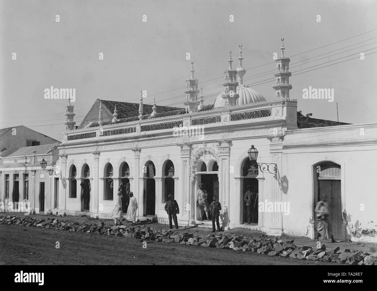 Mosque 'Mesquita da Baixa' in Lourenco Marques, the capital of the Portuguese colony of Mozambique, today Maputo. The mosque was built in 1876 and renovated from 2002 to 2005. 01.01.1900-31.12.1910 Photo: Joseph & Maurice Lazarus Stock Photo