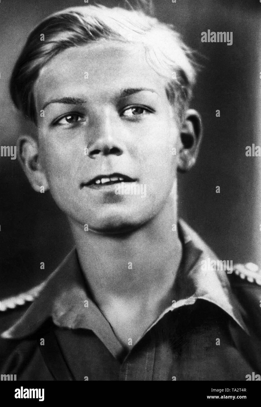 Juergen Olsen as impersonator of Heini Voelker in the Nazi propaganda film 'Hitlerjunge Quex' by Hans Steinhoff. Stock Photo
