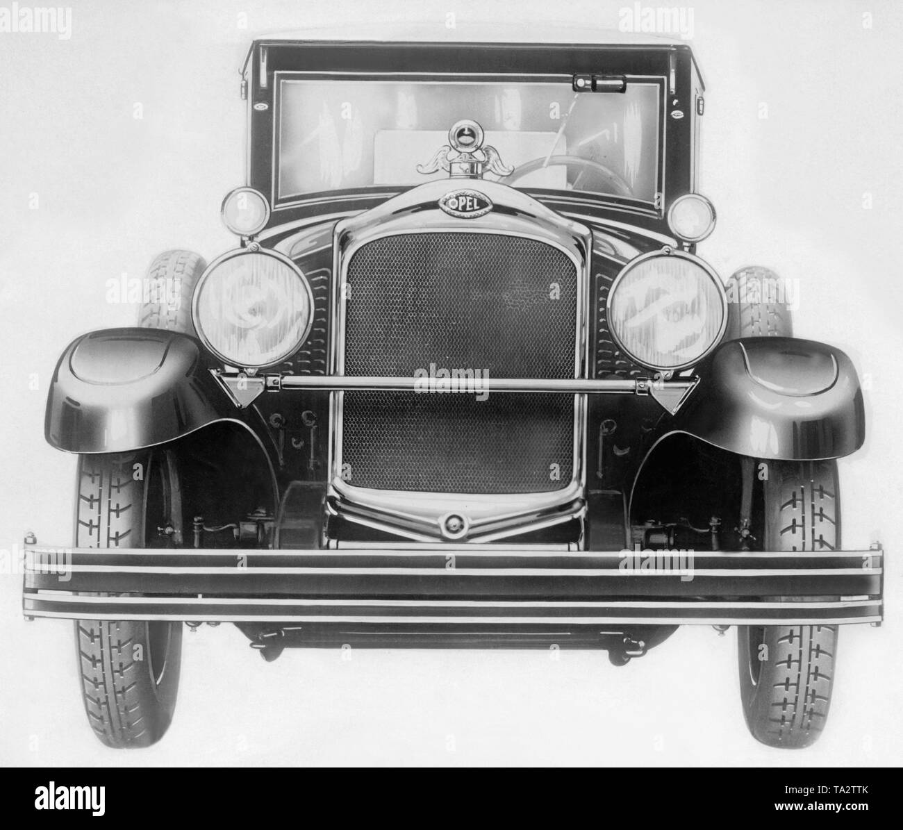 Front view of an Opel 12/50 hp six-cylinder, built in 1928 Stock Photo