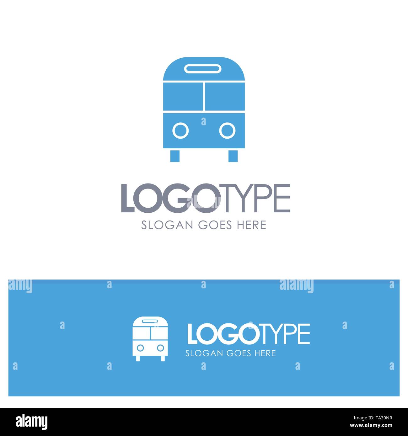 blue-mini-bus-stock-vector-images-alamy