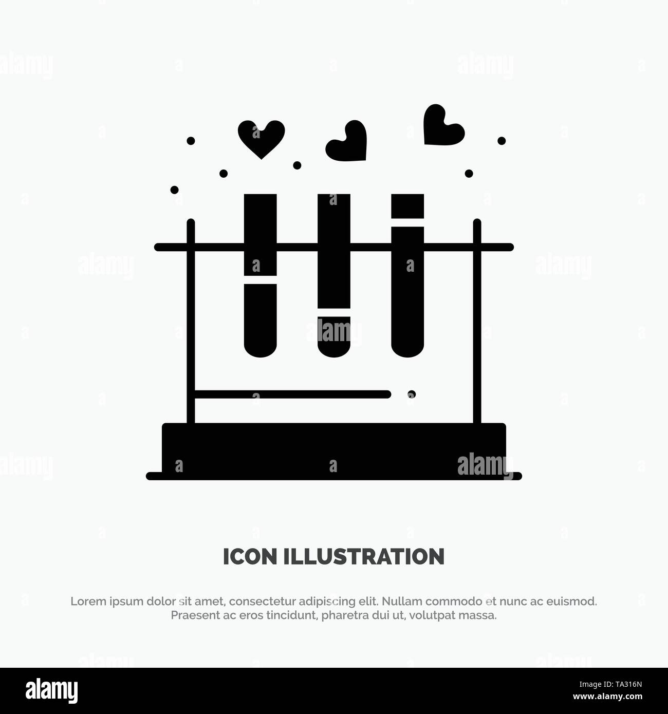 Silhouette heart lab Stock Vector Images - Alamy