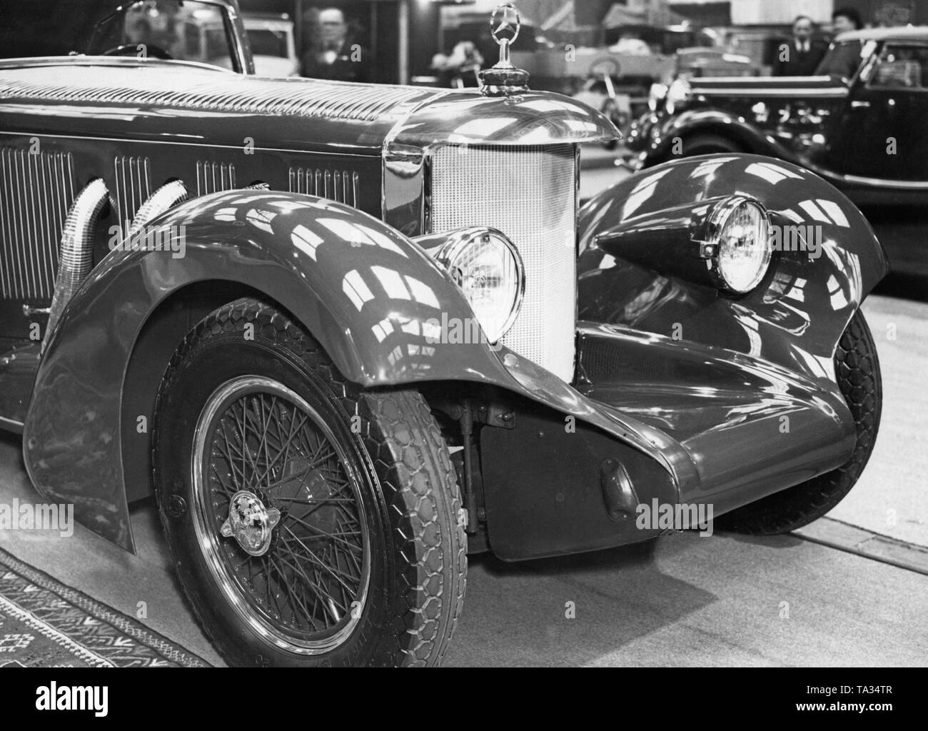 Mercedes W29 'Autobahnkurier' at the IAA in Berlin 1934. Stock Photo