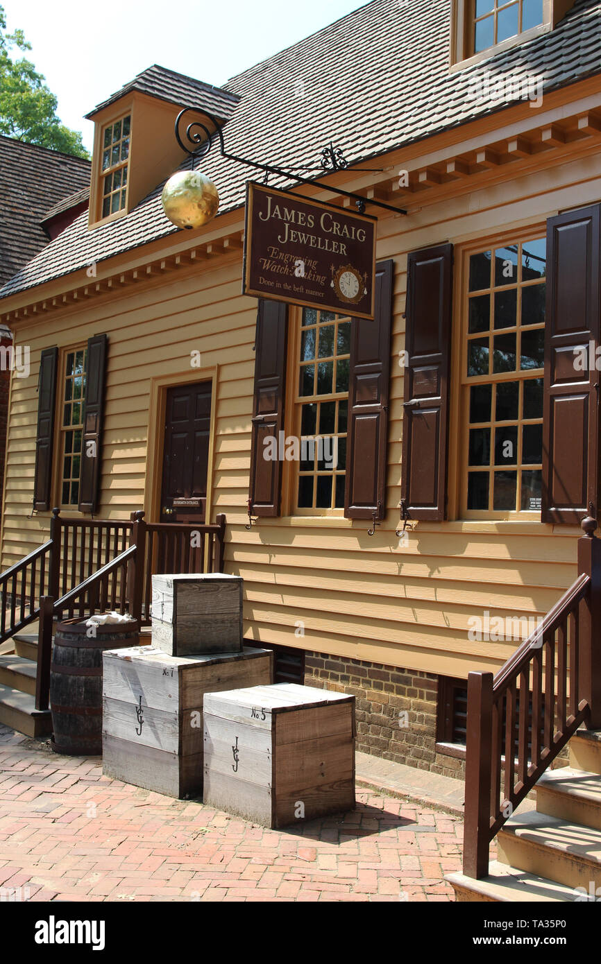 Williamsburg virginia architecture hires stock photography and images