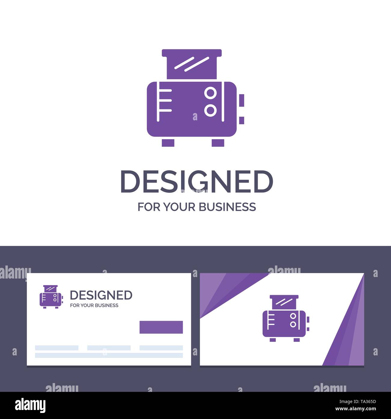 Creative Business Card and Logo template Toast, Toast Machine, Toaster