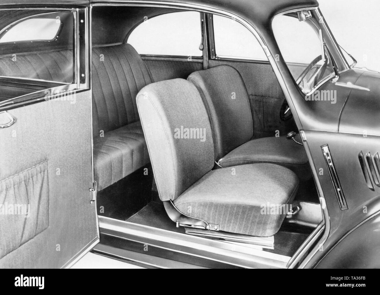 Interior of a Mercedes 170 H. Stock Photo