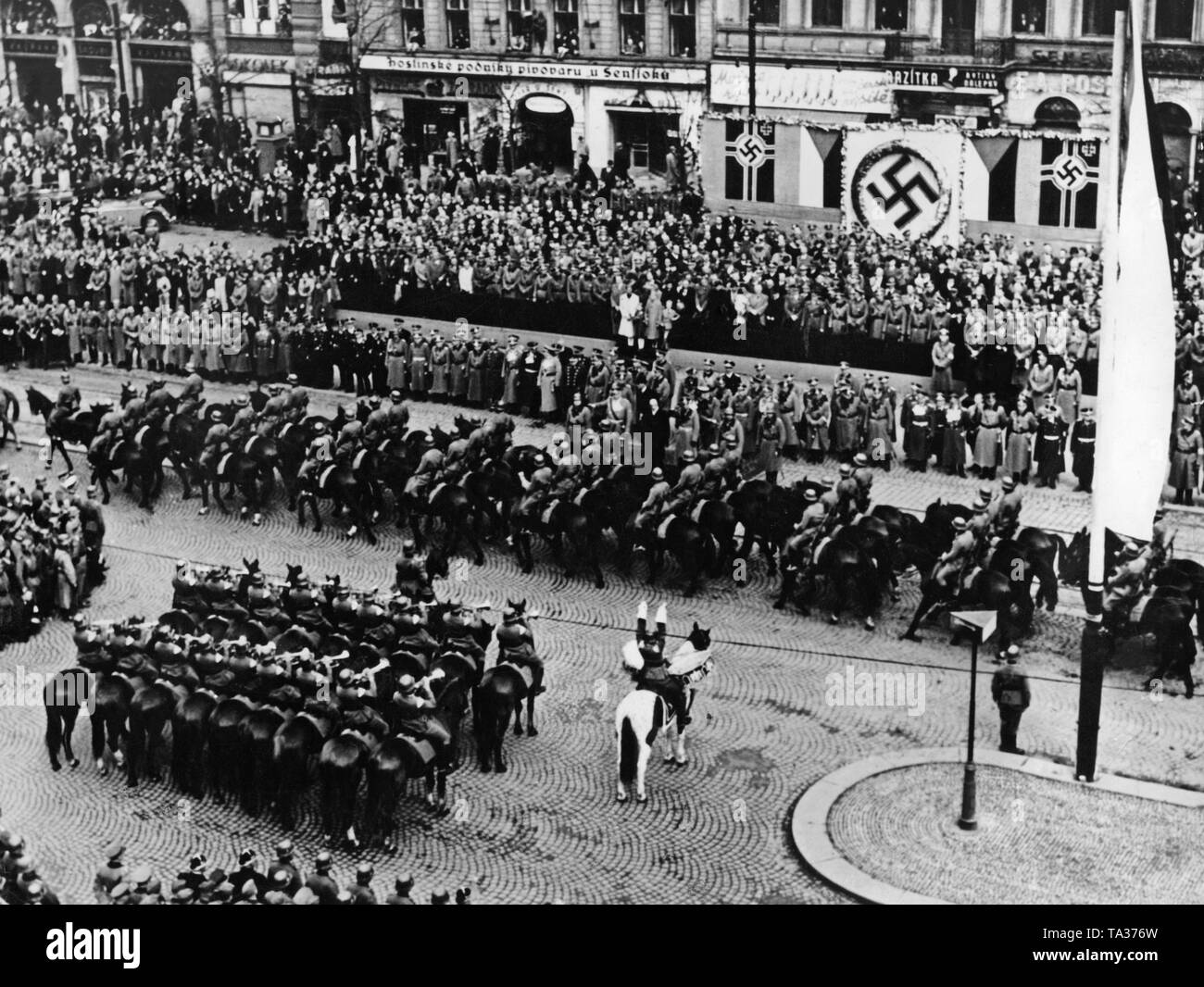 Historic Military Parade Square Black and White Stock Historic Military Parade Square Black and White Stock