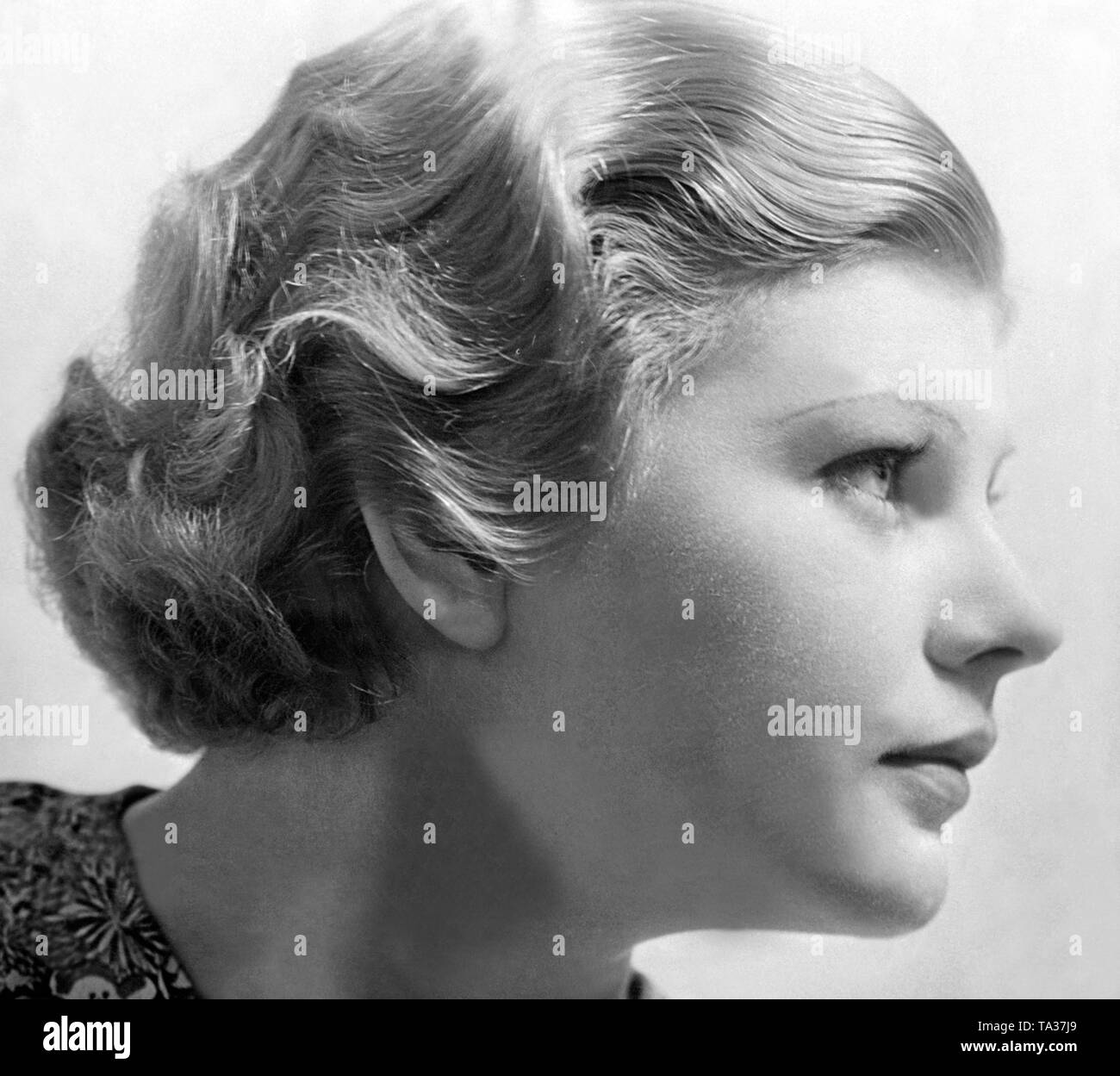 The Actress Rose Borgh With A Short Hairstyle Undated Photo Stock