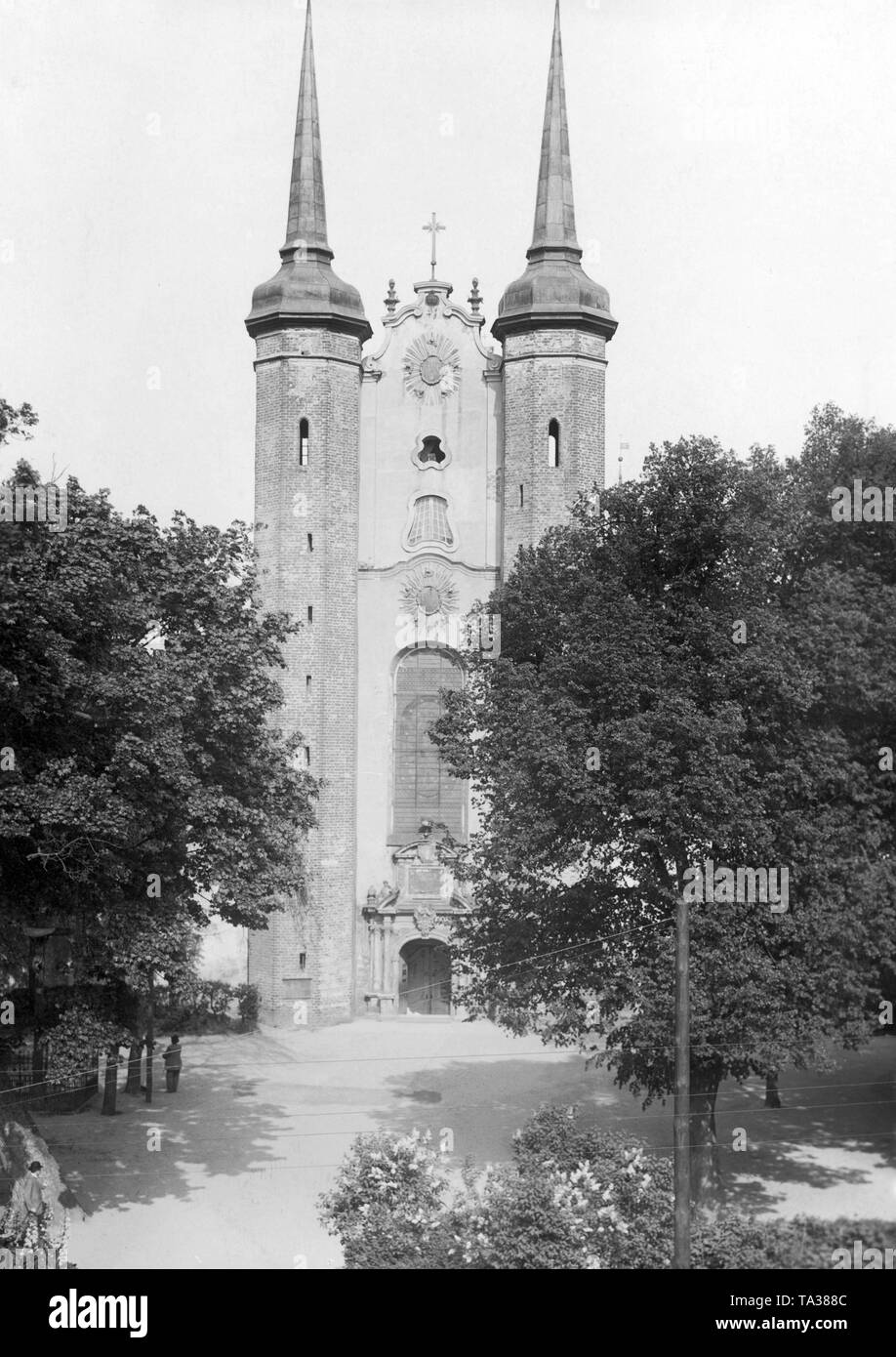 This is a photograph of the Oliwa Cathedral in Gdansk. It is dedicated ...