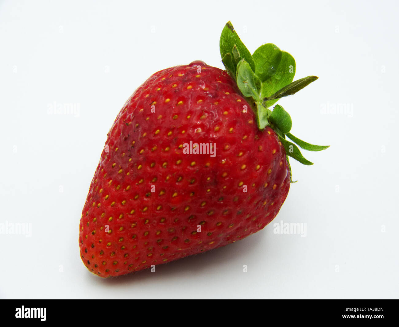 Strawberry isolated on white background Stock Photo - Alamy