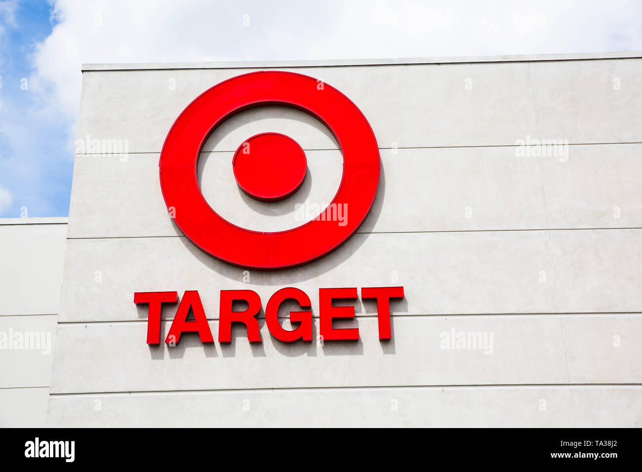 San Jose, CA/ USA - March 26, 2019: Target store building. Target Corporation is the eighth-largest retailer in the United States, and is a component Stock Photo