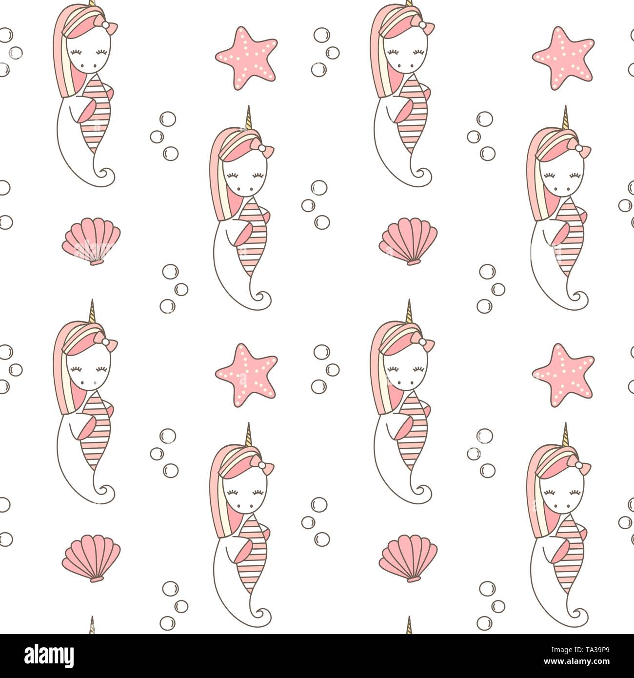 cute summer seamless vector pattern background illustration with ...