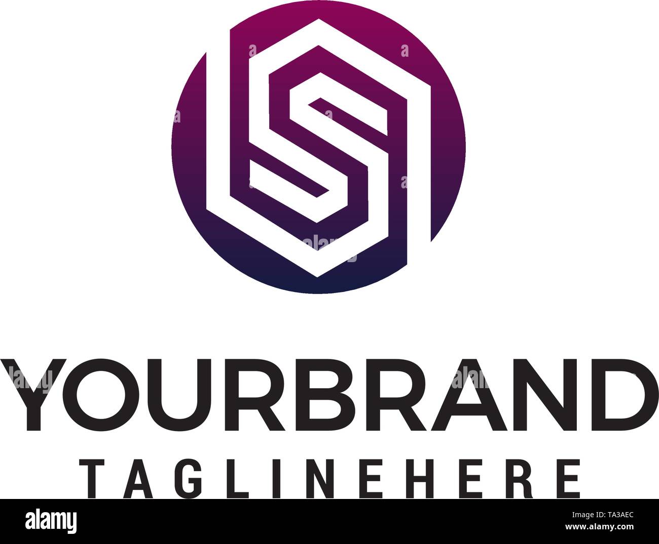 letter s logo design concept template vector Stock Vector