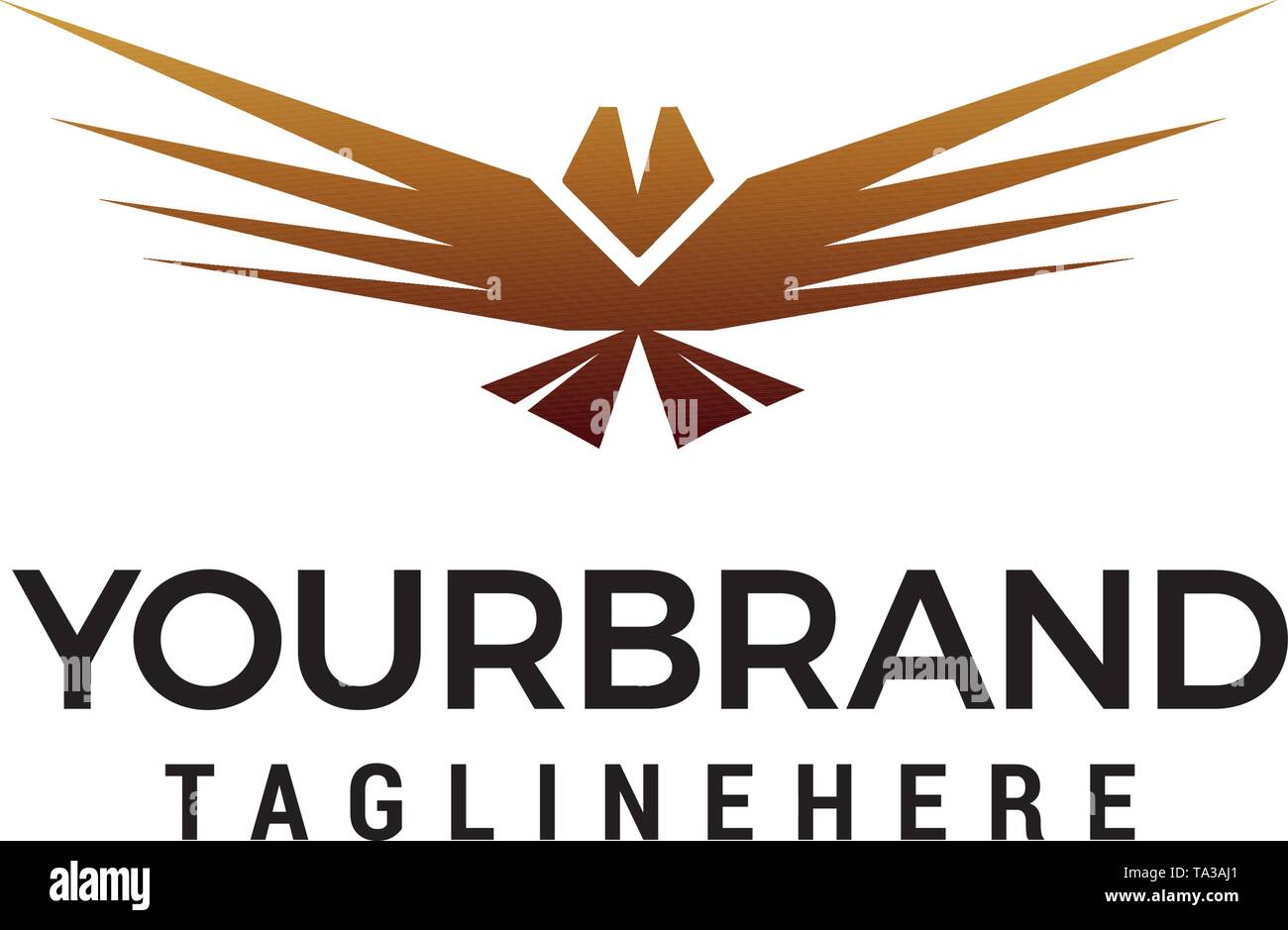 wing eagle abstract logo design concept template vector Stock Vector ...