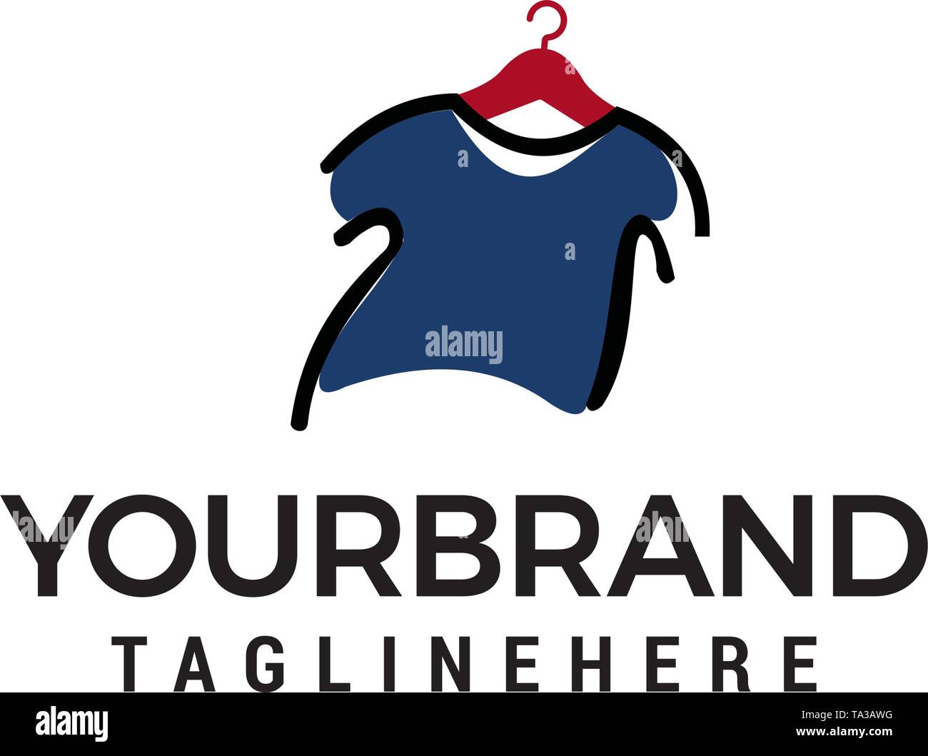 clothes logo design concept template vector Stock Vector Image & Art