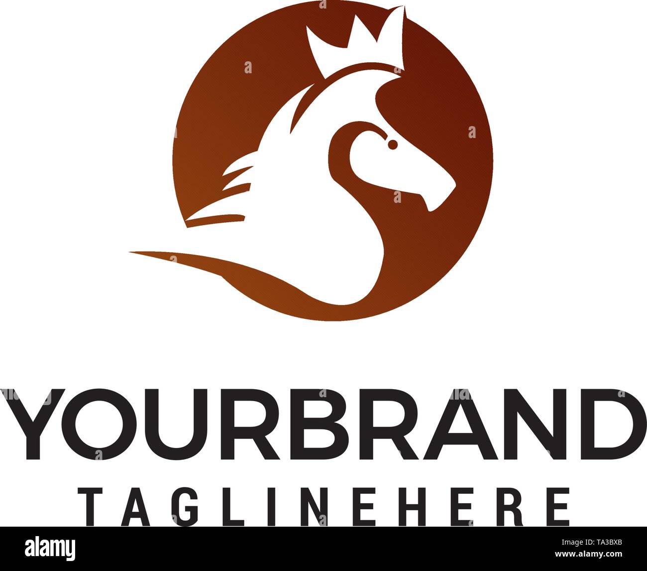 head horse logo design concept template vector Stock Vector Image & Art