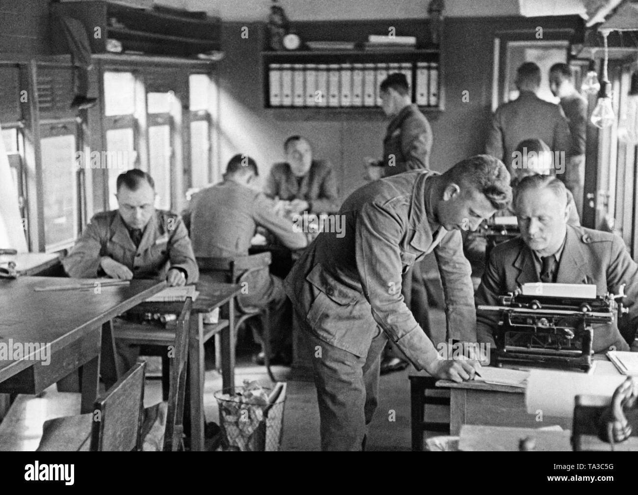 Photo of the commander's (First General Staff Officer) office in the ...