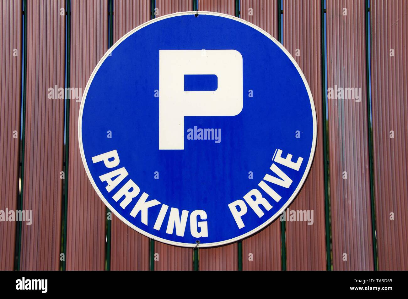 Parking sign in France, Europe Stock Photo Alamy