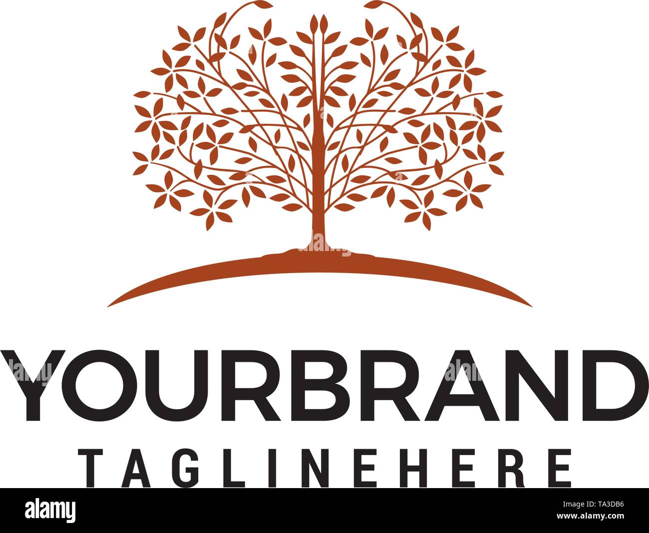 tree logo design concept template vector Stock Vector Image & Art - Alamy