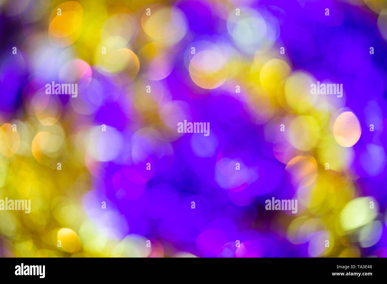 natural optic violetyellow lens blur abstract background Stock Photo