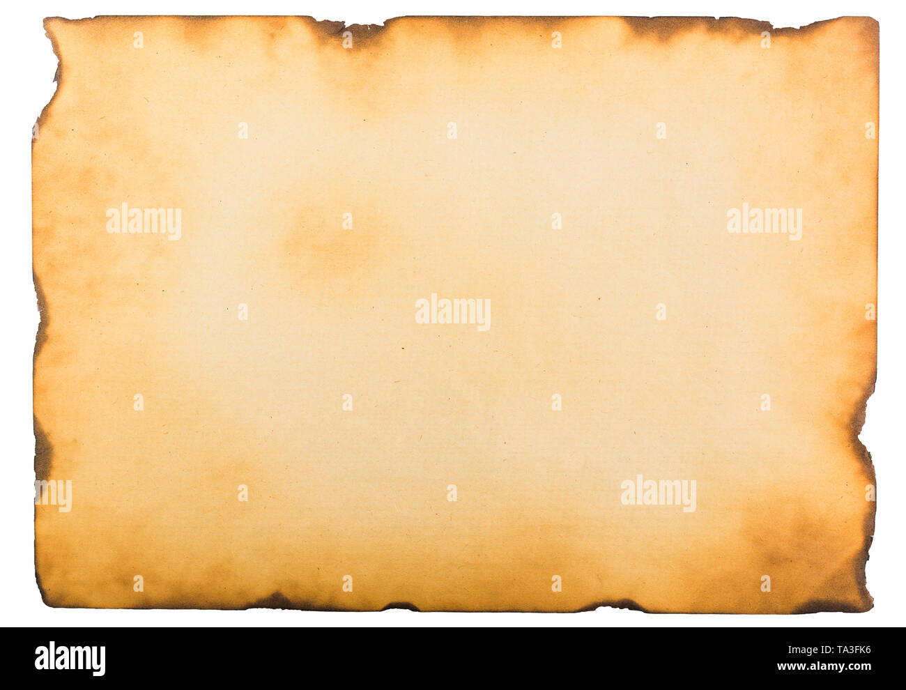 single old flat sheet of paper isolated Stock Photo Alamy