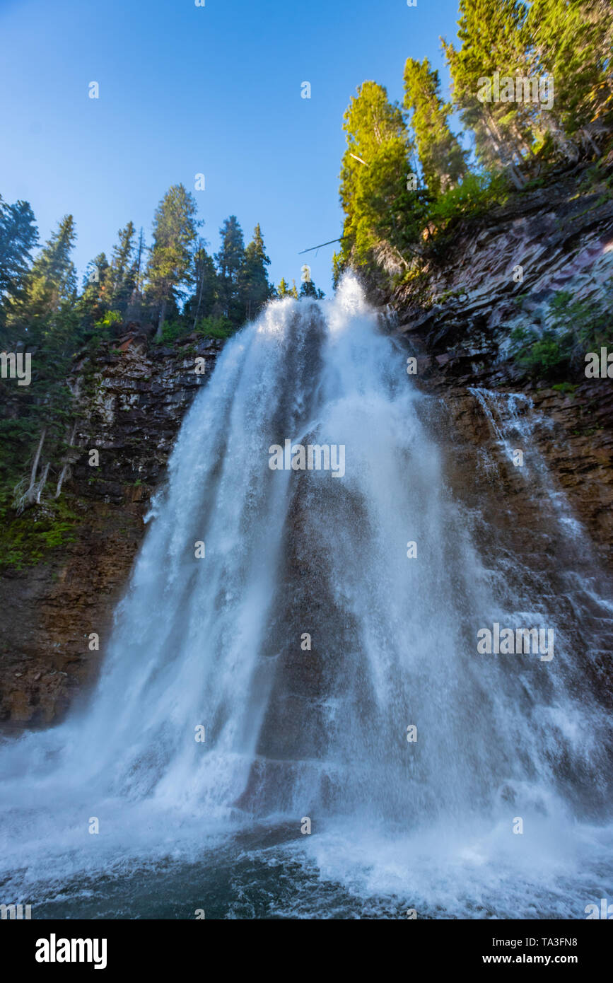 Virginia falls in glacier national park hi-res stock photography and ...