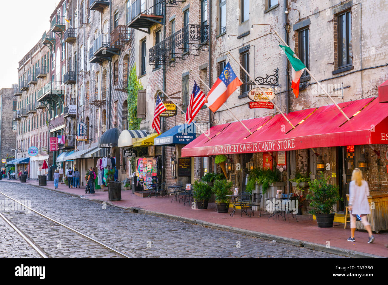 River Street In Savannah Georgia High Resolution Stock Photography And Images Alamy