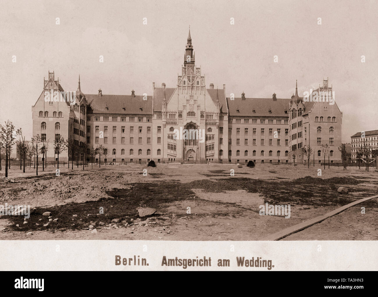 View of the Amtsgericht Wedding (city courthouse) in Berlin. Stock Photo
