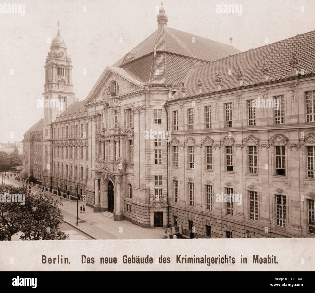 The Criminal Court Moabit in the district of Berlin Mitte. Here were held some famous trials. Stock Photo