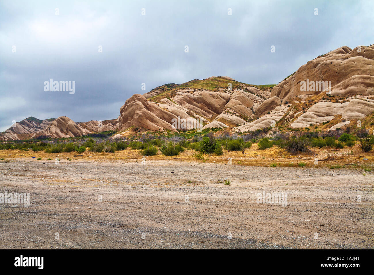 Morman Rock Landmark in The Cajon Pass, California Stock Photo Alamy
