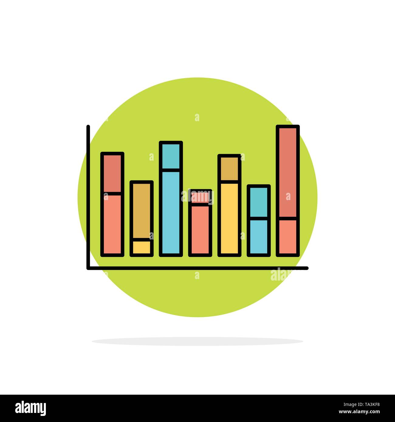 Blue crisis stock diagram background Stock Vector Images - Alamy