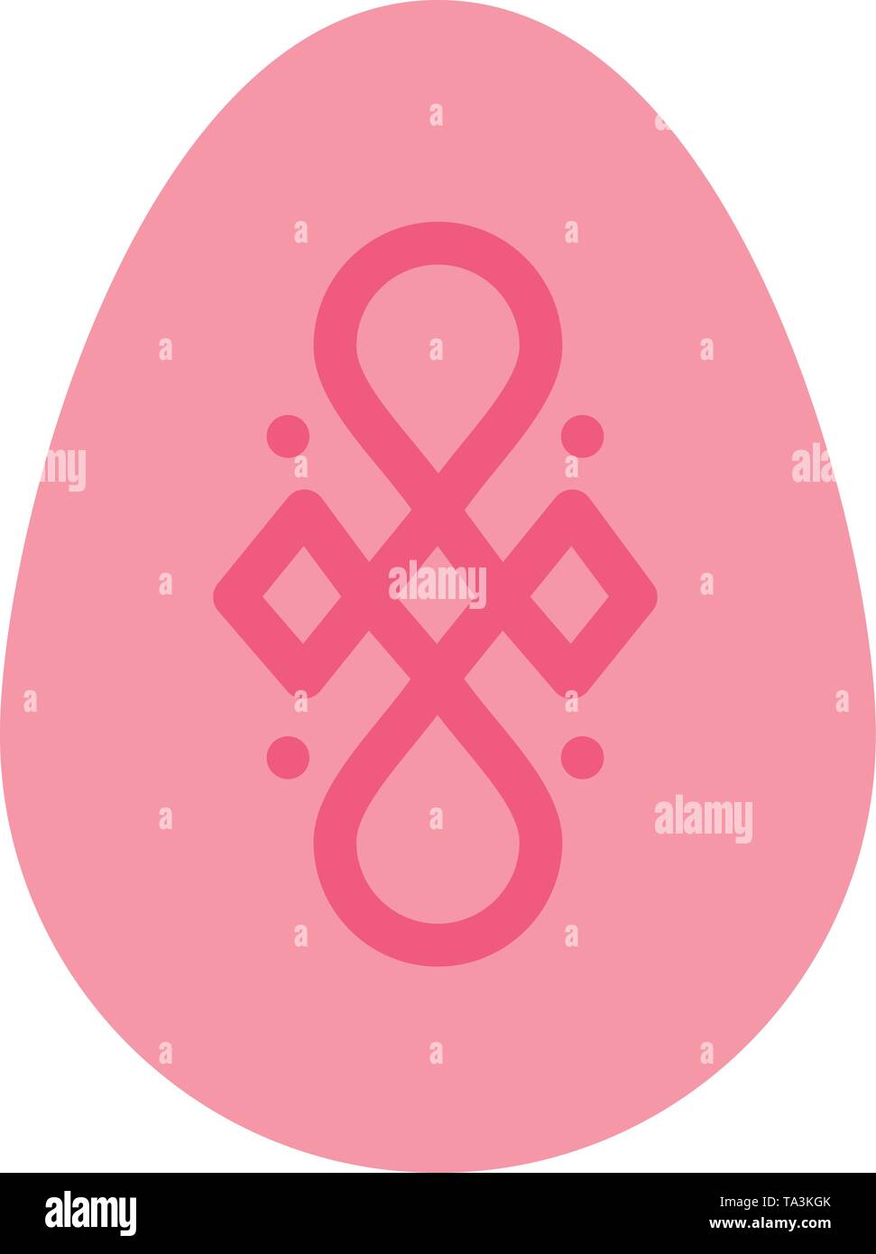 Bird Decoration Easter Egg Flat Color Icon Vector Icon Banner