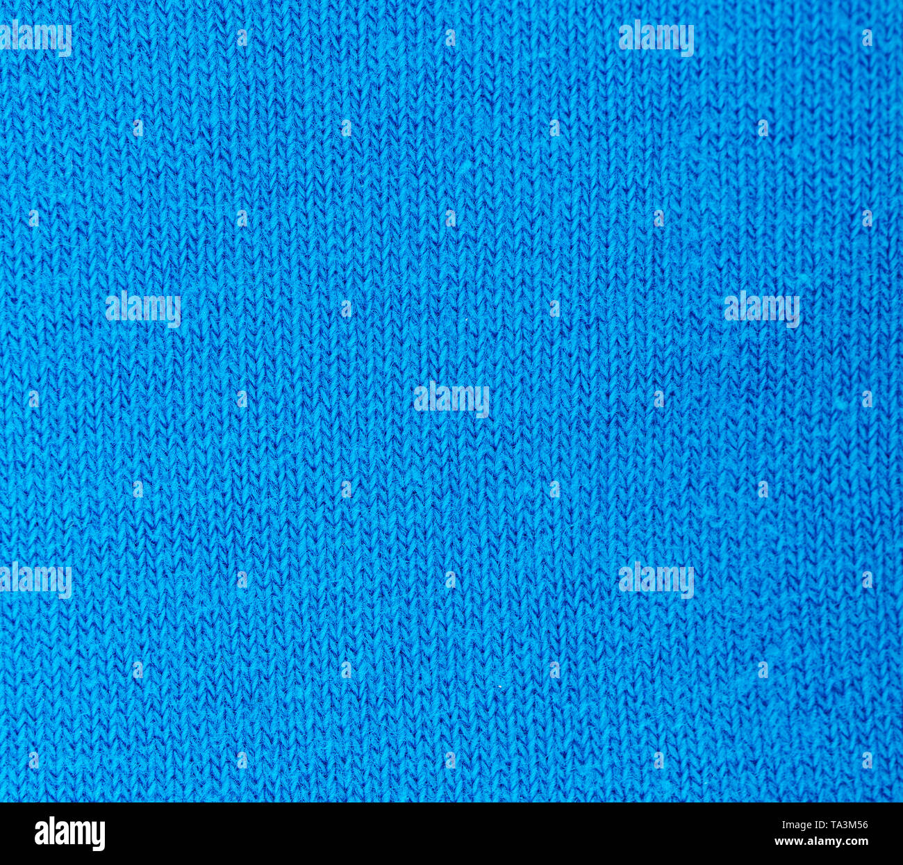 Blue knitted fabric texture abstract background Stock Photo - Alamy