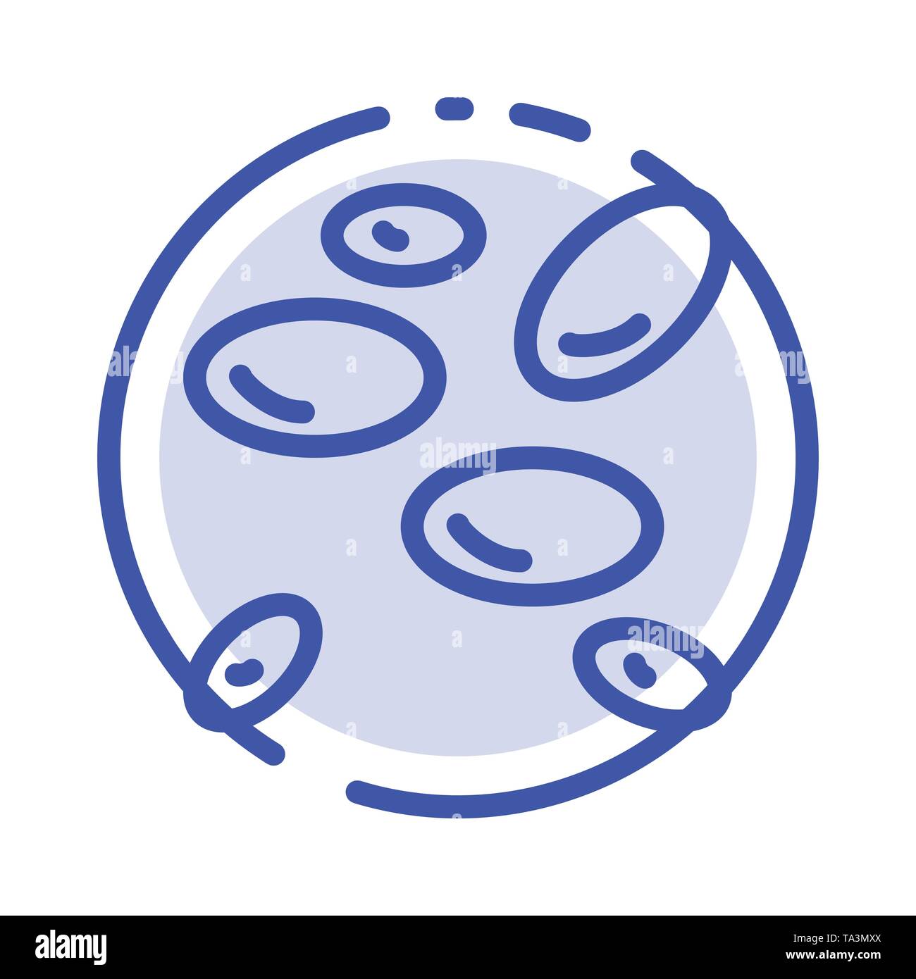 Blood cells microscope Stock Vector Images - Alamy