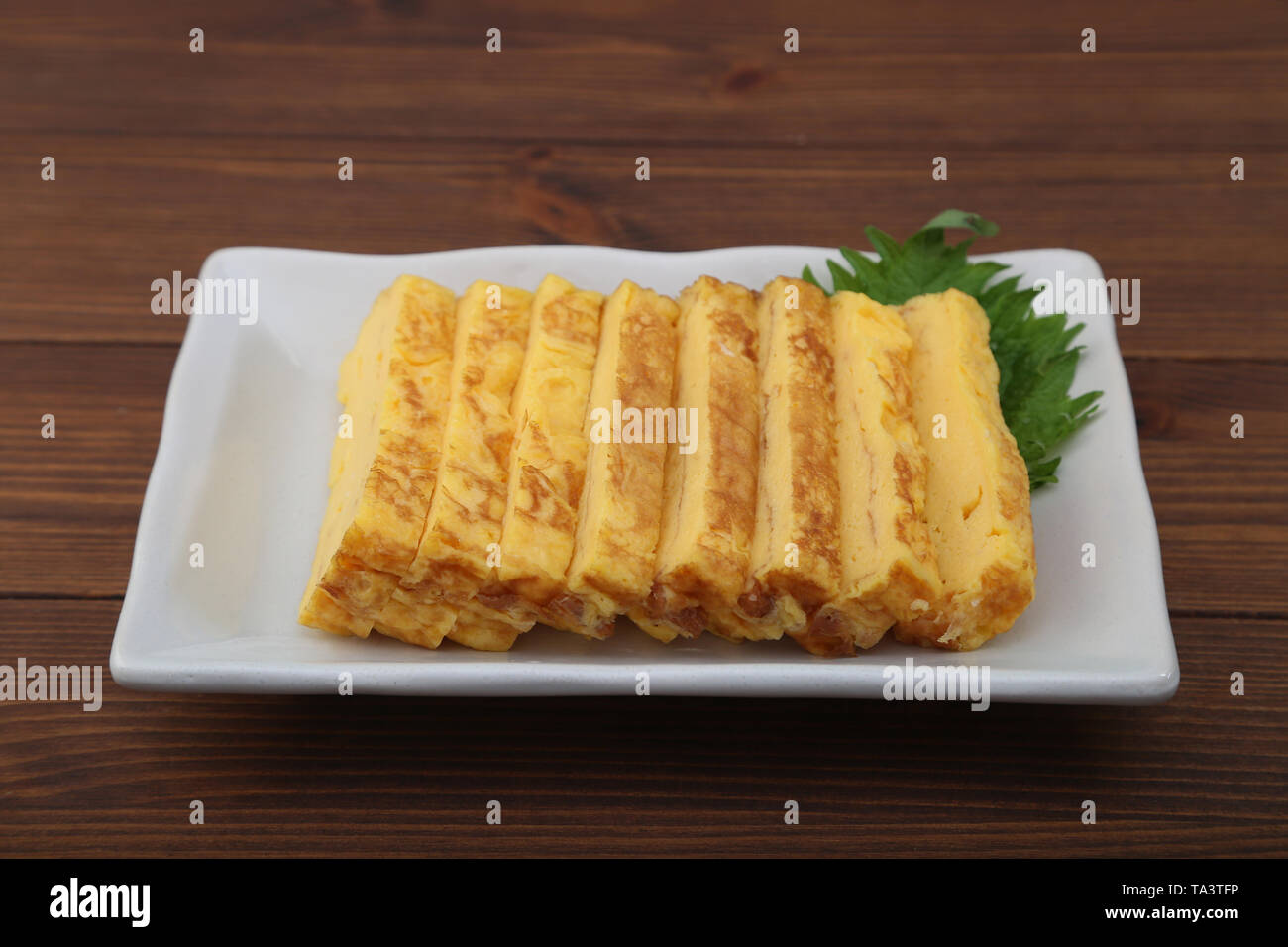 Dashimaki (Japanesestyle flavored rolled egg Stock Photo Alamy