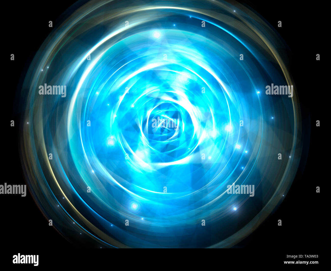 Different dimension space giving out light beam Stock Photo Alamy