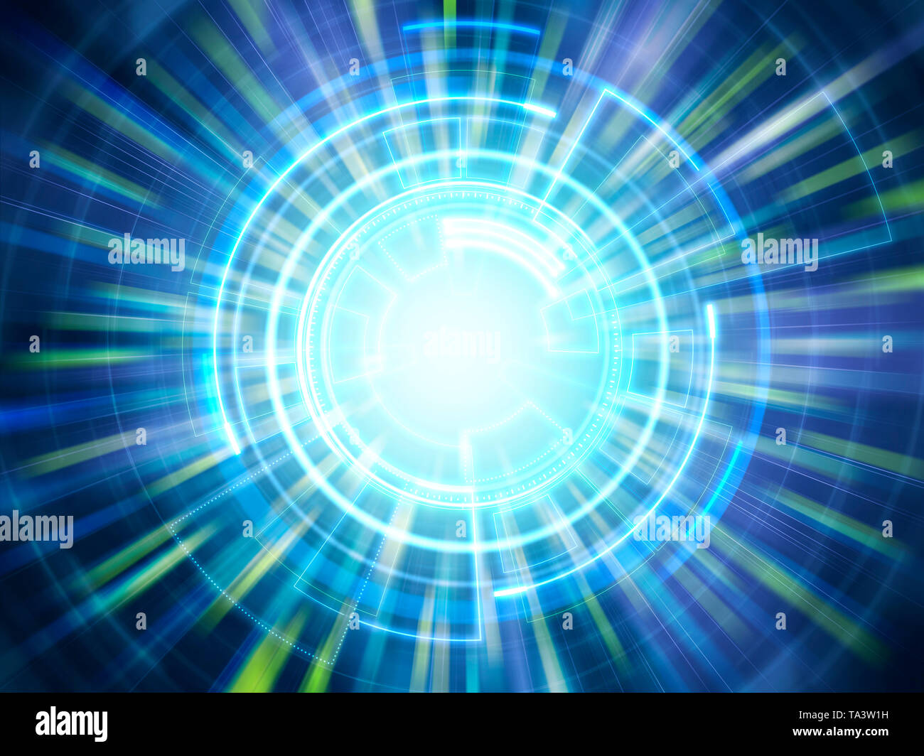Different dimension space giving out light beam Stock Photo Alamy
