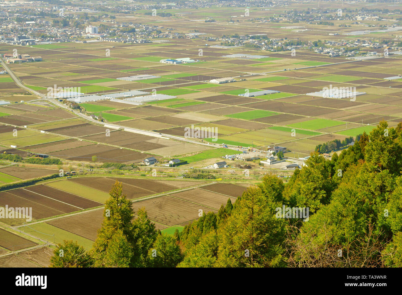 Shiroyama Observatory, Kumamoto Prefecture, Japan Stock Photo Alamy