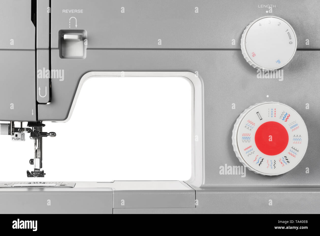 Modern electric sewing machine Stock Photo - Alamy