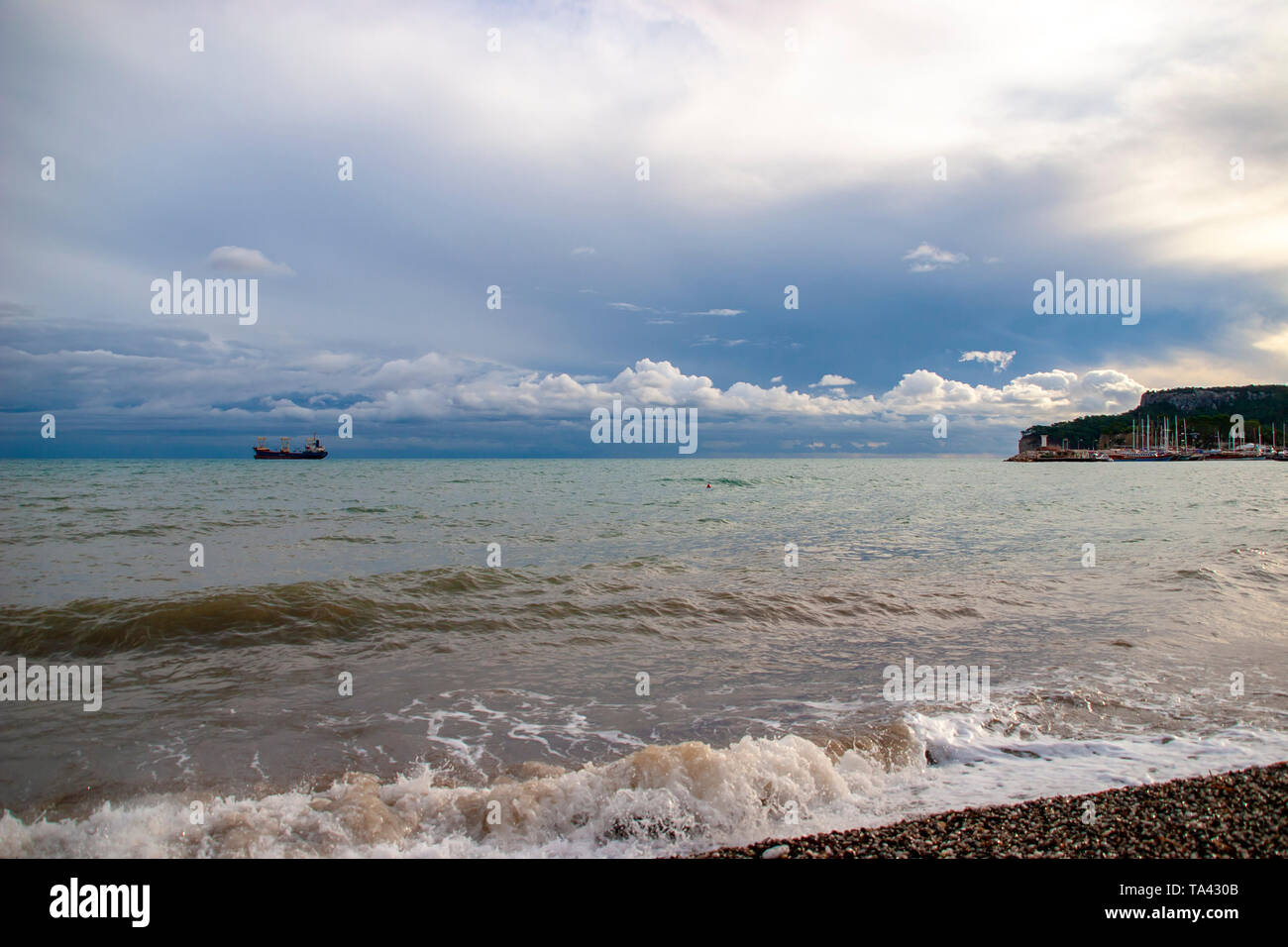 Kemer beach view in Antalya, Turkey Stock Photo - Alamy