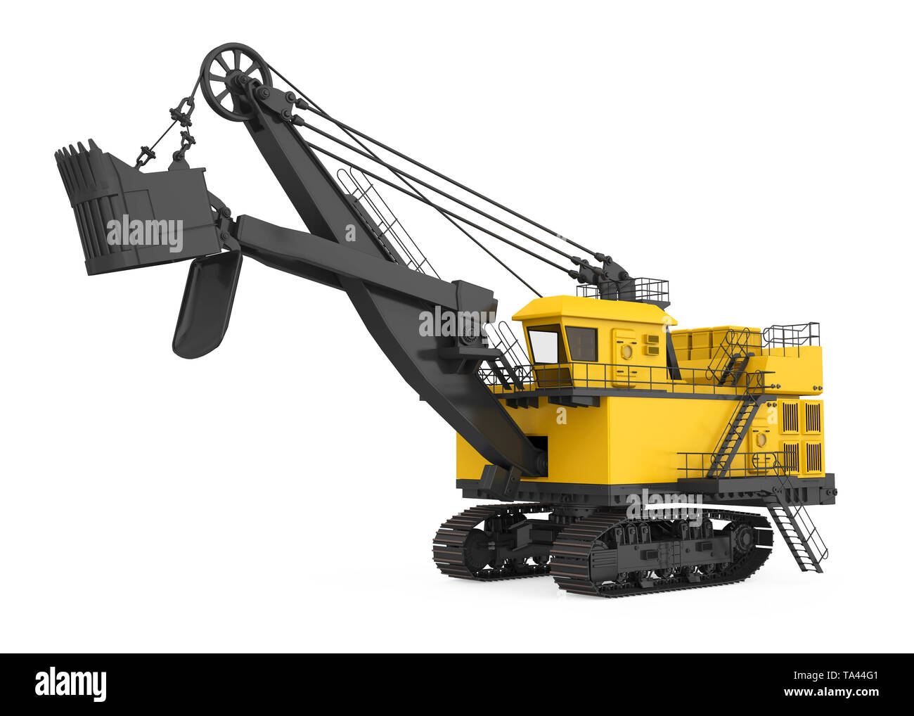 Electric Rope Shovel Isolated Stock Photo Alamy