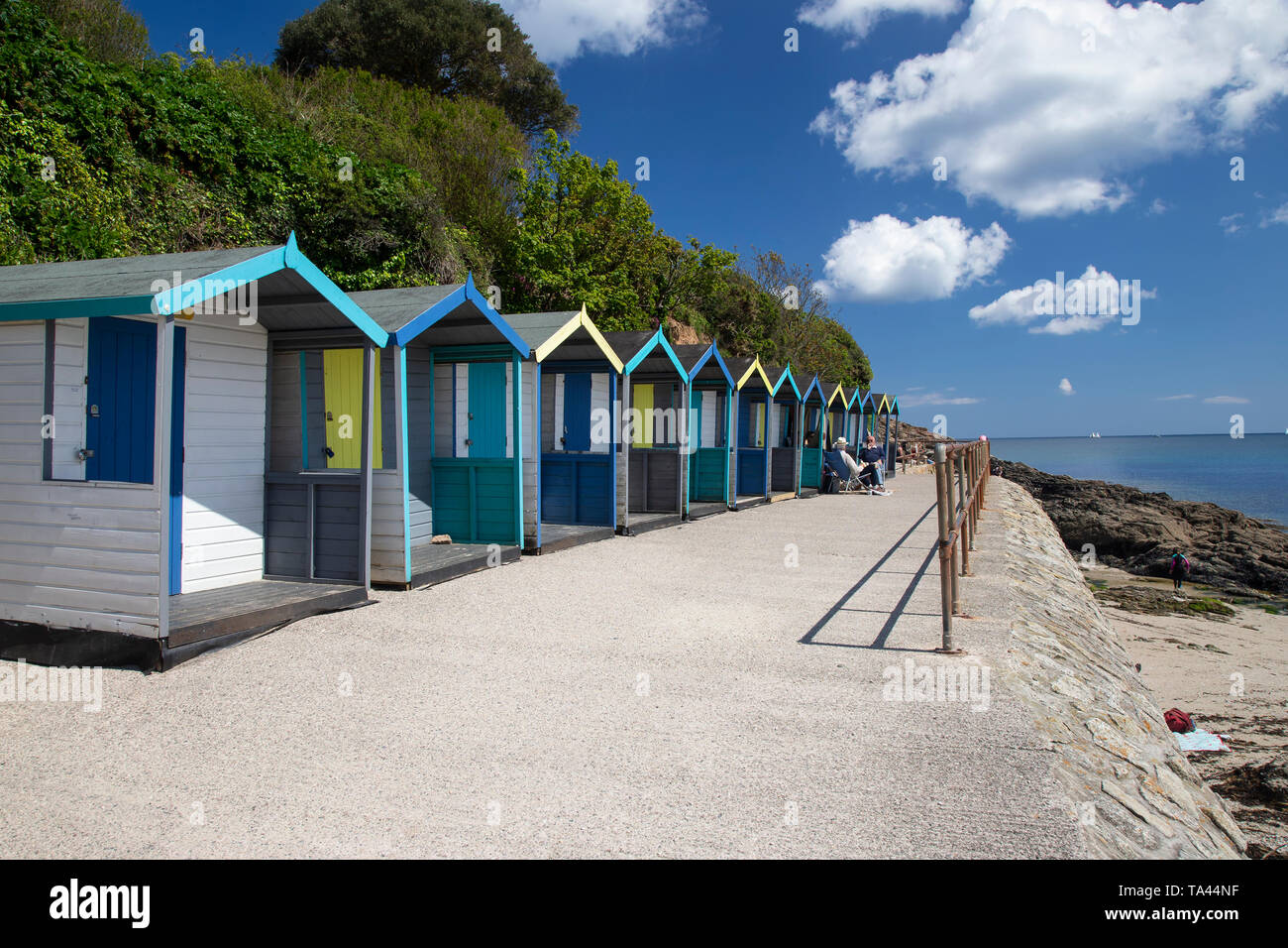 Swanpool Beach In Falmouth Cornwall Stock Photos Swanpool Beach