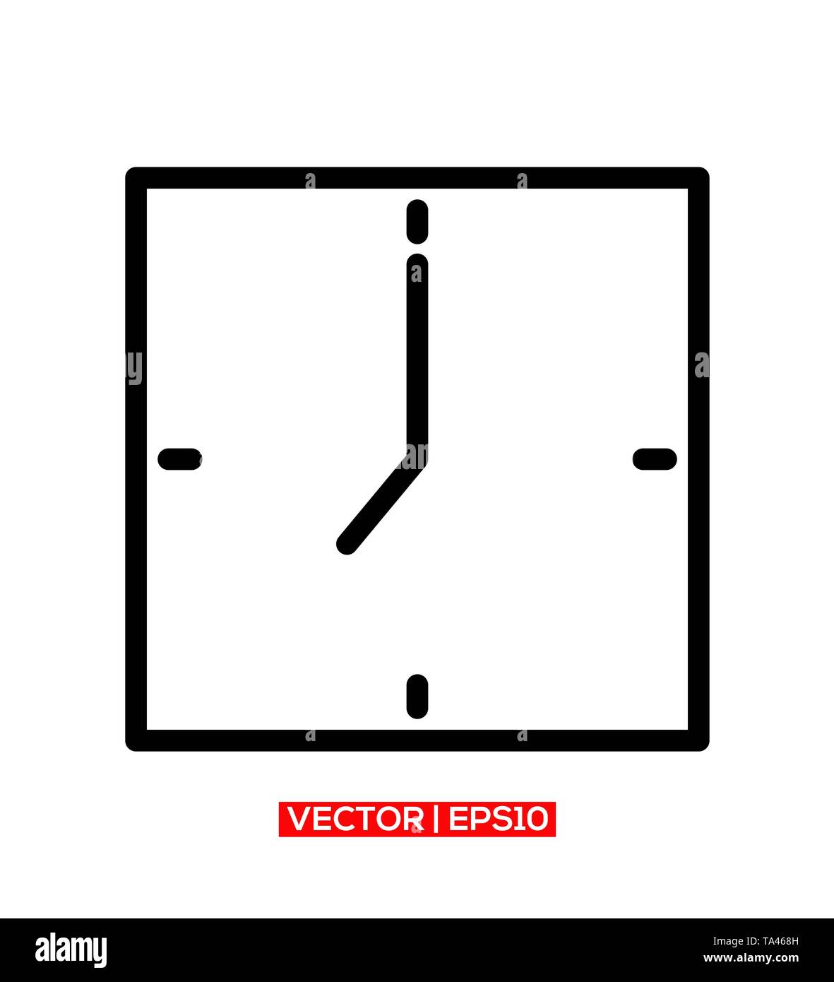 watch Icon Vector Illustration Stock Photo - Alamy